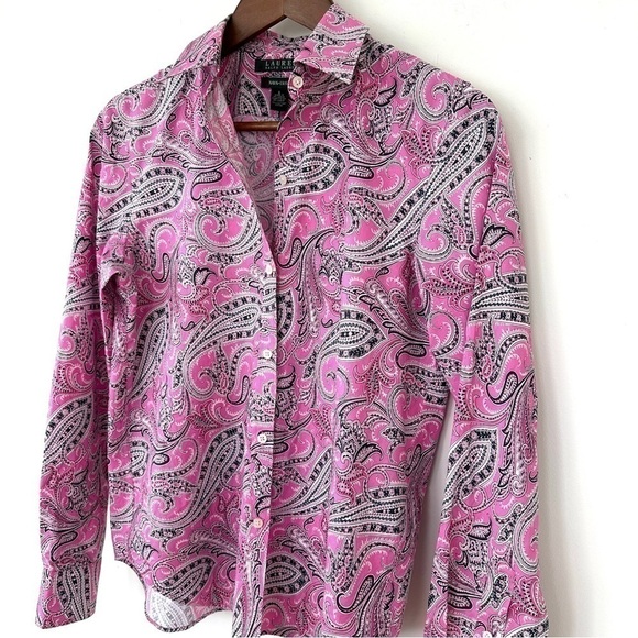 Ralph Lauren button down shirt with long  sleeves in ๐ฏ cotton, non-iron - Picture 6 of 9
